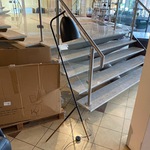 Staande schemerlamp, zwart