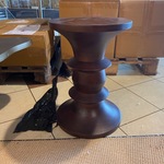 Decoratief krukje, walnoot
