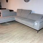 Hoekbank met open eiland, grijs