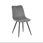 Set van 6 eetkamerstoelen Label51, Jort, donker grijs