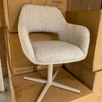 Set van 6 eetkamerstoelen AJ Living, Fred, grijs