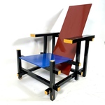 Gerrit Rietveld Rood-Blauwe stoel 1918 kopie