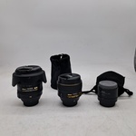 2x Camera lens en 1x teleconverter, Nikon, O.a. AF-S Nikkor 24-120mm 1