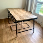 Eettafel | Visgraat, teakhout, Karwei, Mateo