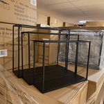 Set van 3 wandrekken, zwart