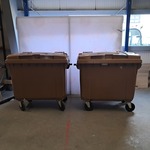 2x Rolcontainer, EuroSintex, Bruin, 2015