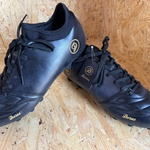 Lederen voetbalschoenen – paar Dores Boots, zwart, 43