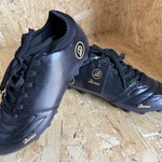 Lederen voetbalschoenen – paar Dores Boots, zwart, 38