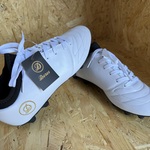 Lederen voetbalschoenen – paar Dores Boots, wit, 38
