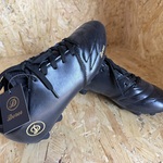 Lederen voetbalschoenen – paar Dores Boots, zwart, 43