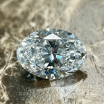 Diamant – 1.50 carat natuurlijke ovaal geslepen diamant (gecertificeer