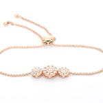 Rosegouden armband met diamanten
