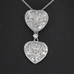 Witgouden hanger met 1.60 carat diamanten, excl. ketting