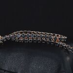 Rosegouden armband met 15.00 carat zwarte Briljant geslepen diamanten