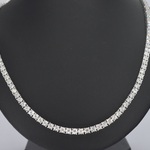 Witgouden collier met diamanten 3.50 carat