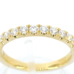 Gouden rijring met diamanten