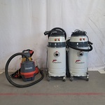 2x Bedrijf stofzuigers enb1x ruggedragen stofzuiger, Delfin, Numatic,