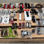 50x Racefiets onderdelen w.o. stuurpennen W.o. Bontrager, Cube, Ritche