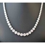 Diamanten collier met 800 briljant geslepen diamanten 12.00 carat