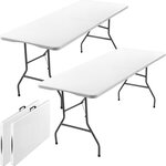 5x Inklapbare tafel, vouwtafel 180x70x73 cm