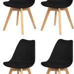 4x Eetkamerstoel zwart, XDays