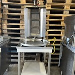 Gas shoarma-/gyrosgrill op RVS onderstel