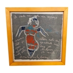 Schilderij, Anton Heyboer, Krijt