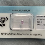 Diamant – 0.26 carat natuurlijke diamant peer geslepen (gecertificeerd