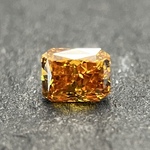 Diamant – 0.29 carat natuurlijk oranje diamant (gecertificeerd)