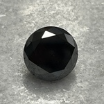 Diamant – 7.44 carat zwarte natuurlijke diamant