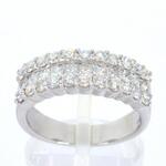 Rijring met prinses en briljant geslepen diamanten