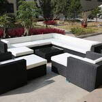 Loungeset Vonato, Esparra, zwart