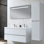 Badkamermeubel Vonato, Zenlux 120, hoogglans wit