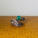 Zilveren ring – Luna Bodin Malachiaring