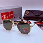 Rayban zonnebril Hexagonal arista green polarized