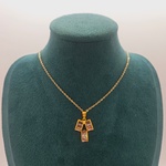 Pendant collier ” Black Abelone Nacre”