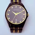 Sekonda herenhorloge met steentjes op de wijzerplaat