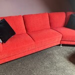 Bankstel Design, hoek model, rood