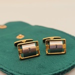 Yves Saint Laurent goldplated two-tone manchetknopen