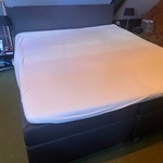 Boxspring twee persoons met topper, antraciet, 2020