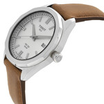 Horloge, Tissot, PRC 100 Quartz T1514221603100, zilver/ bruin