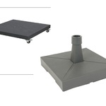 9x Parasolvoet, Platinium Soretto En Lesli Living, 90kg en 40kg