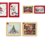 Ca. 78x Kerst, Art Group, Luxe kerstkaarten, 16×16 / 12×17 CM