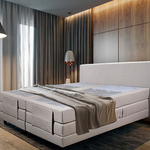 Elektrische boxspringcombinatie, M-Ray, Sense Exclusief, Beige