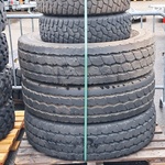 3x Vrachtwagenband en 2x autoband, O.a Michelin, o.a X Works