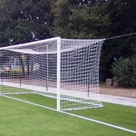 4x Voetbalnet VDE, zwart/oranje
