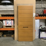 Buitendeur 87,5 x 201,5, bruin