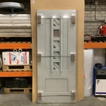 Buitendeur 88 x 211,5, grijs
