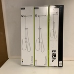 3x Glijstang voor stortdouche, excl. kop Aqua Su, Sumari, chroom