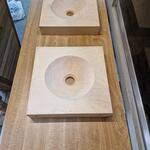 8x Houten wasbakken